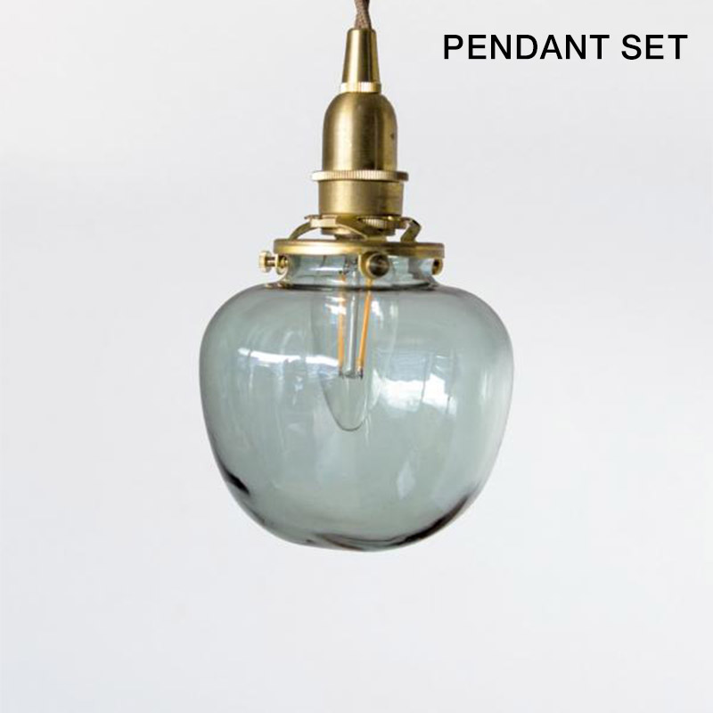 GLASS SHADE POMME GREEN E14 SET