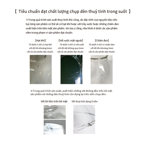 MINI GLASS SHADE CLEAR E14 SET