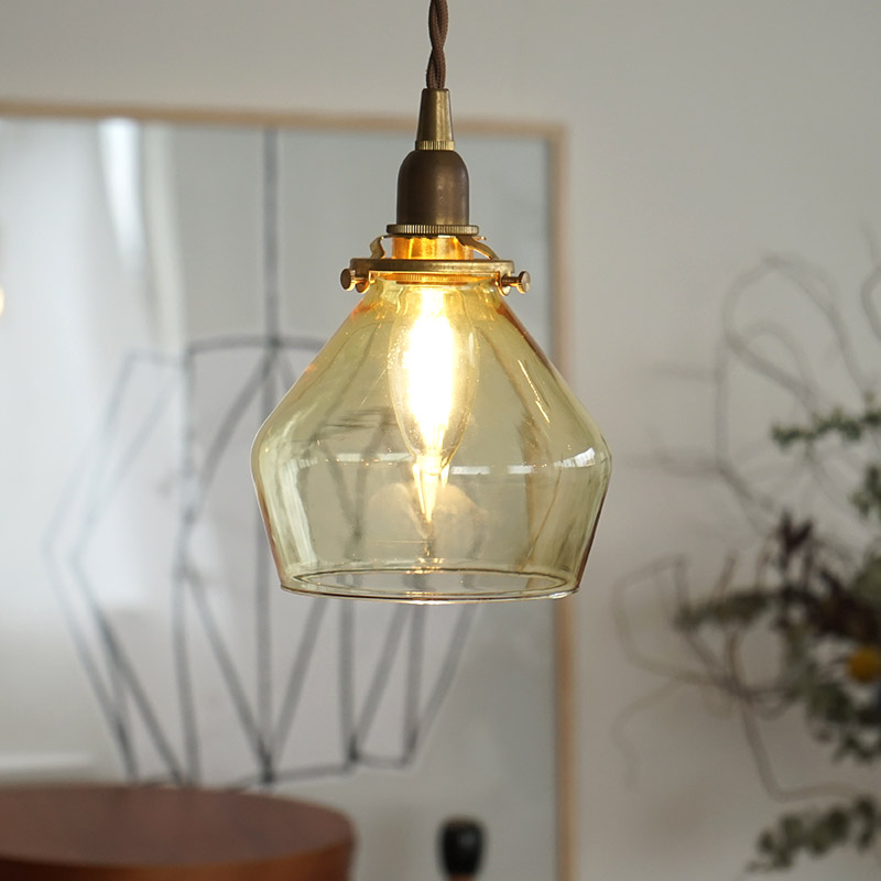 BỘ ĐÈN THỦY TINH E14 POIRE VÀNG