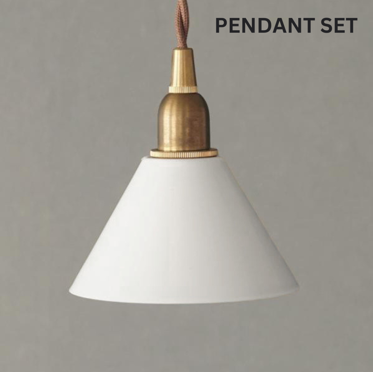 PIENI IRON SHADE CONIC WHITE E14 SET