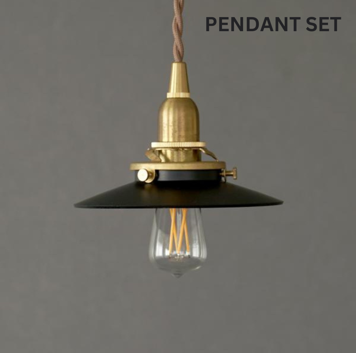 BỘ ĐÈN SẮT MINI E14 ĐEN