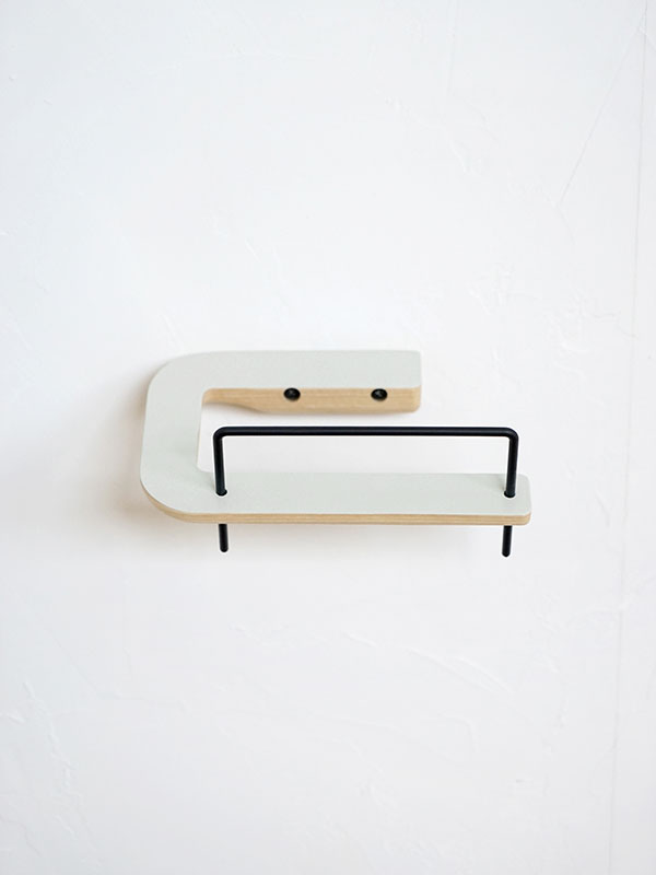 rum GIÁ GỖ TREO GIẤY VỆ SINH ĐƠN MÀU XÁM