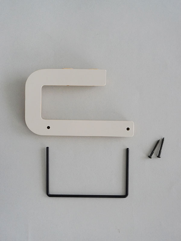 rum GIÁ GỖ TREO GIẤY VỆ SINH ĐƠN MÀU XÁM