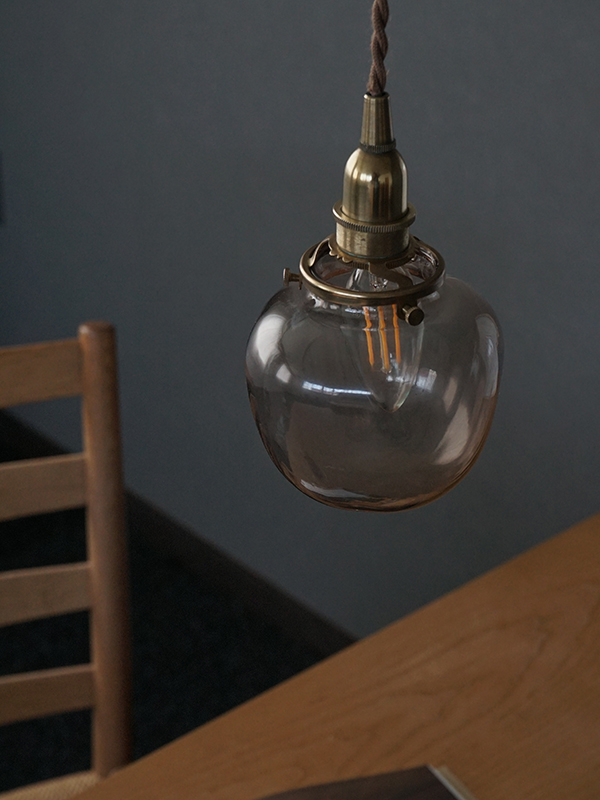 GLASS SHADE POMME BROWN