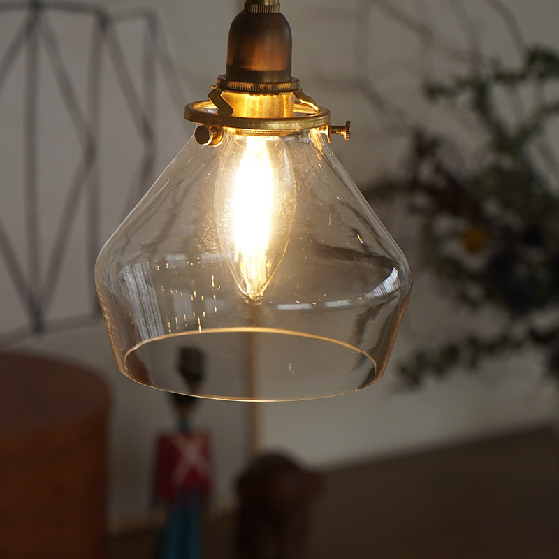 GLASS SHADE POIRE CLEAR