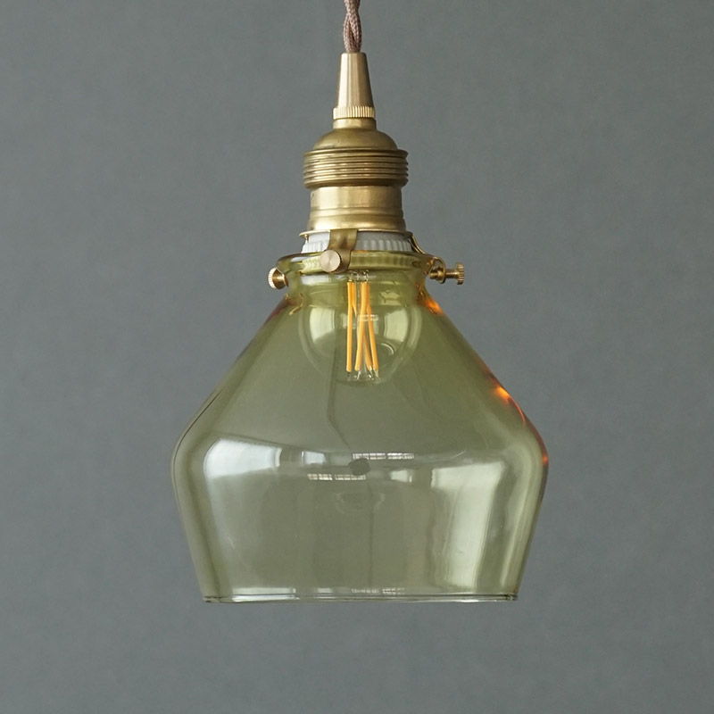 CHỤP ĐÈN THỦY TINH POIRE VÀNG