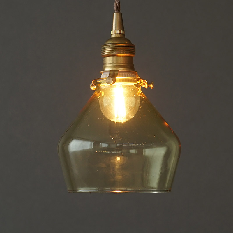 CHỤP ĐÈN THỦY TINH POIRE VÀNG