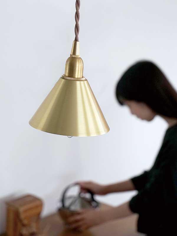 PIENI BRASS SHADE CONIC