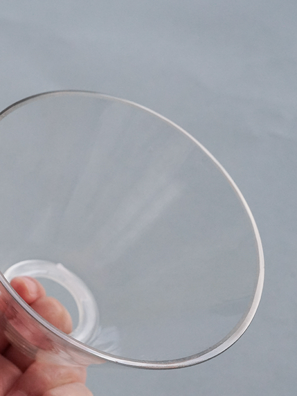 MINI GLASS SHADE CONIC CLEAR