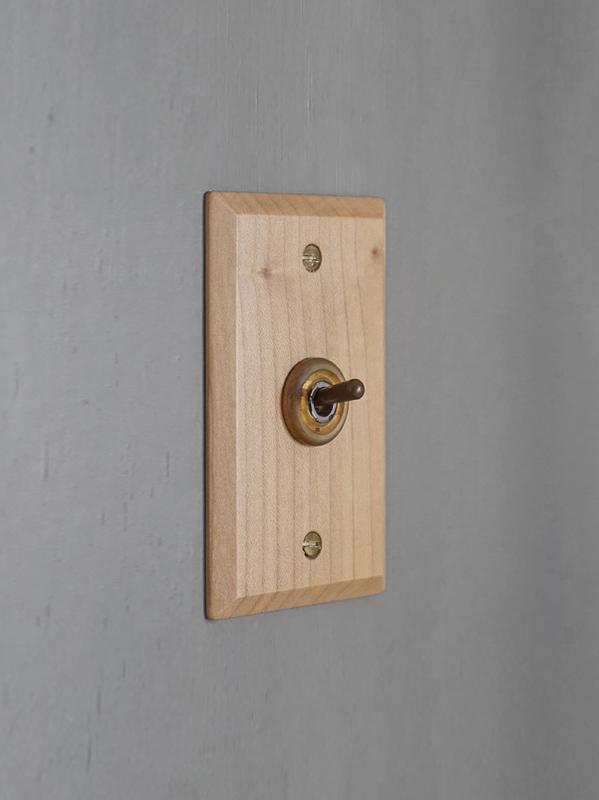 BỘ 1 CÔNG TẮC GẠT, ỐP GỖ THÍCH