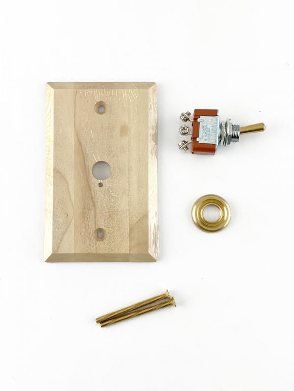 WOODEN PLATE SWITCH MAPLE