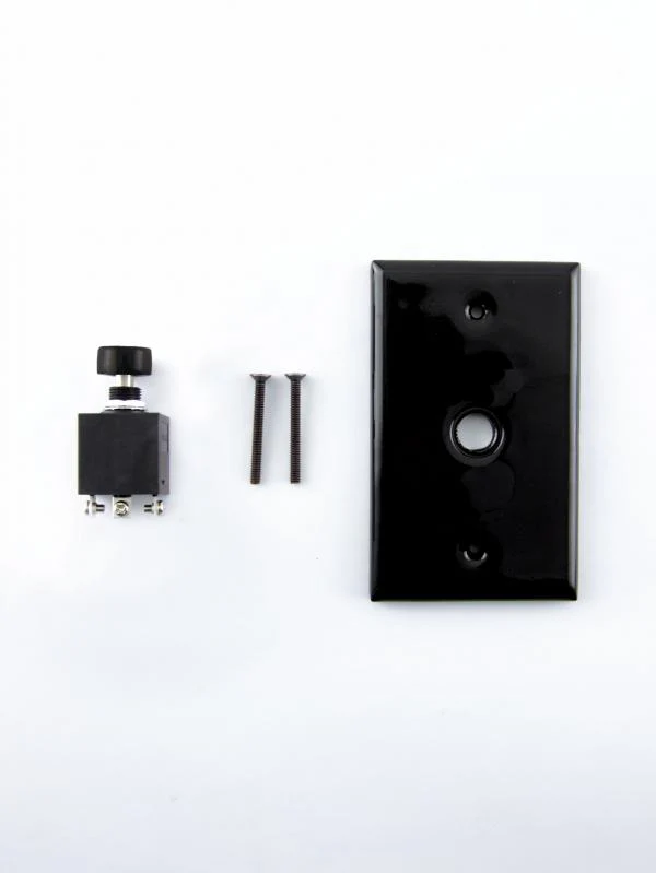 CERAMIC PLATE PUSH SWITCH BLACK