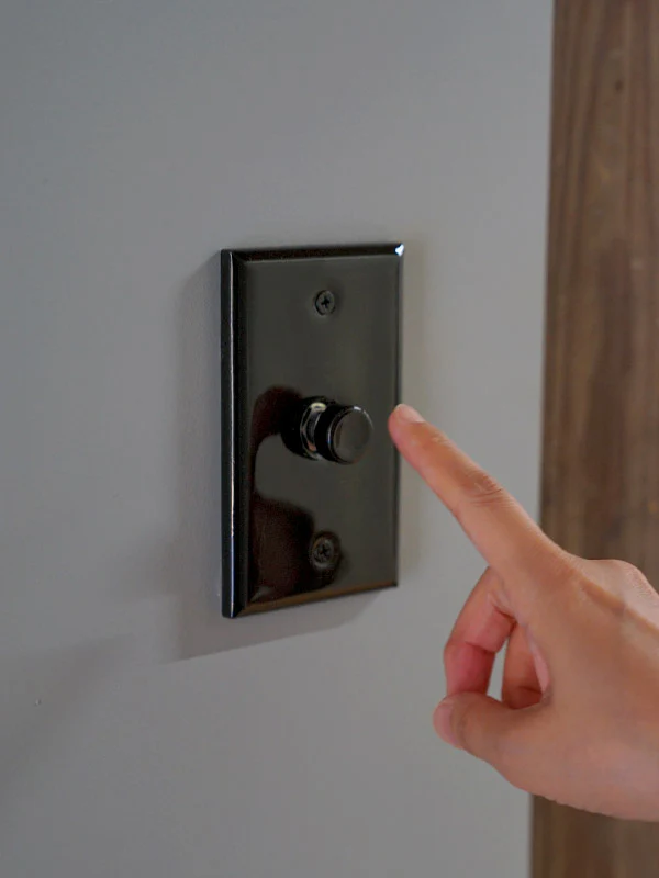 CERAMIC PLATE PUSH SWITCH BLACK