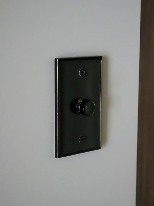 CERAMIC PLATE PUSH SWITCH BLACK