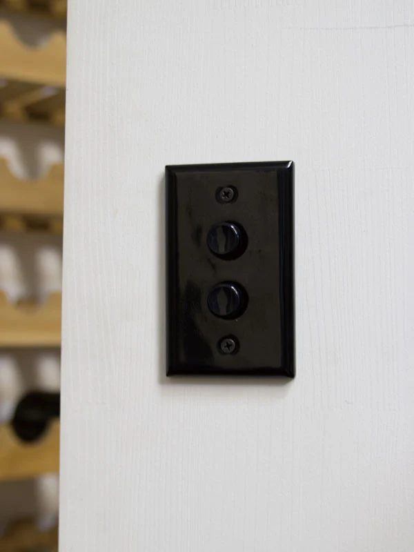 CERAMIC PLATE PUSH SWITCH BLACK