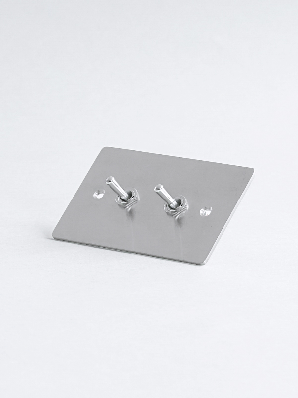 STAINLESS PLATE 2 SWITCHES