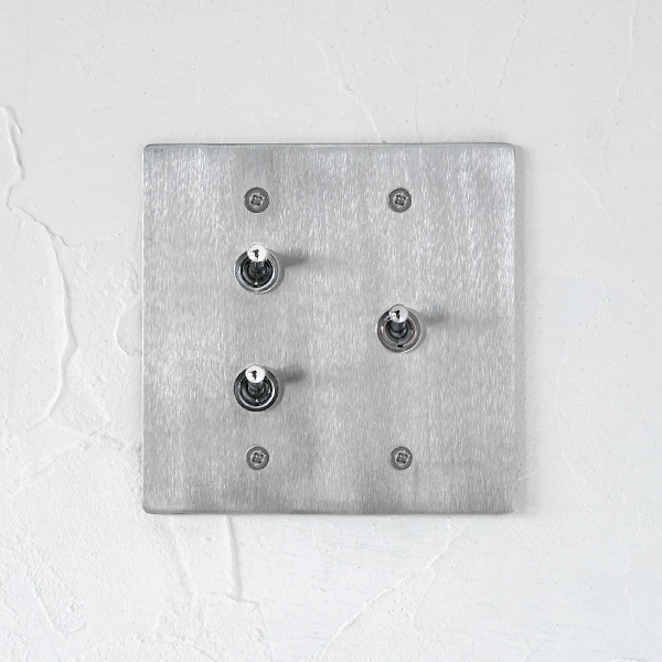 STAINLESS PLATE 3 SWITCHES
