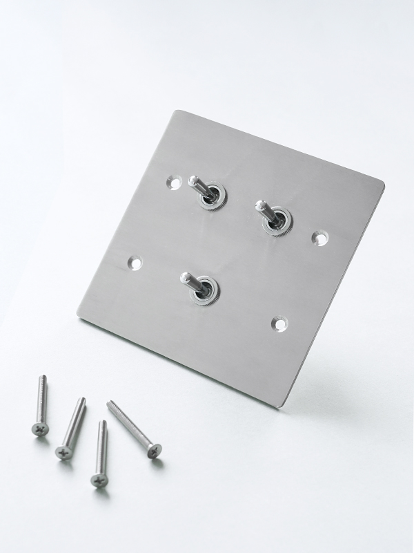 STAINLESS PLATE 3 SWITCHES
