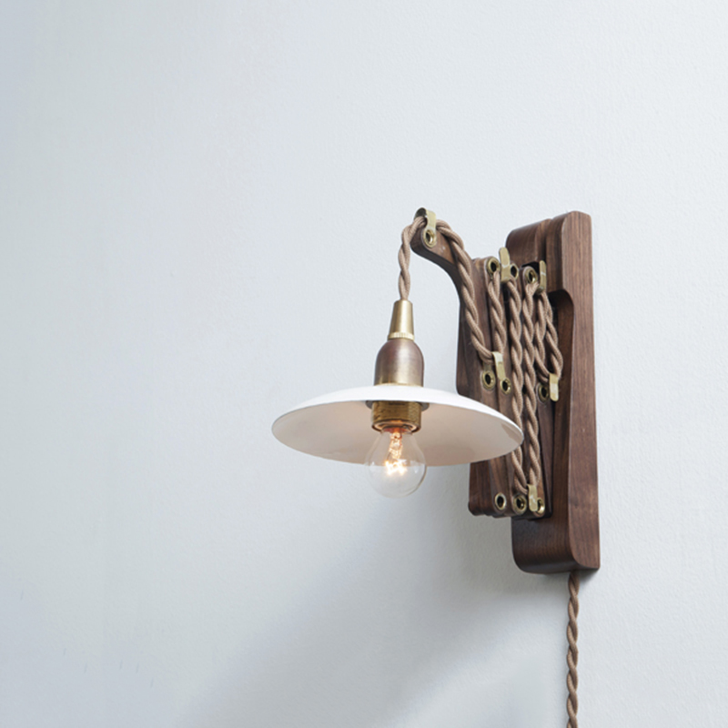 Wood Bracket SCISSOR WALNUT